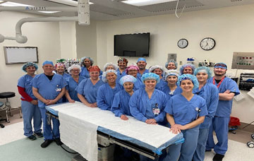 The operating room team